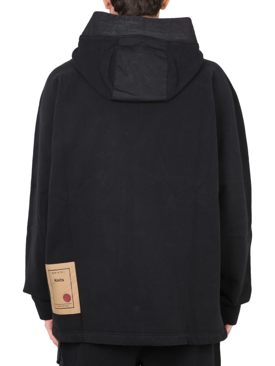 Ten C Sweatshirts - Black | Wanan Luxury