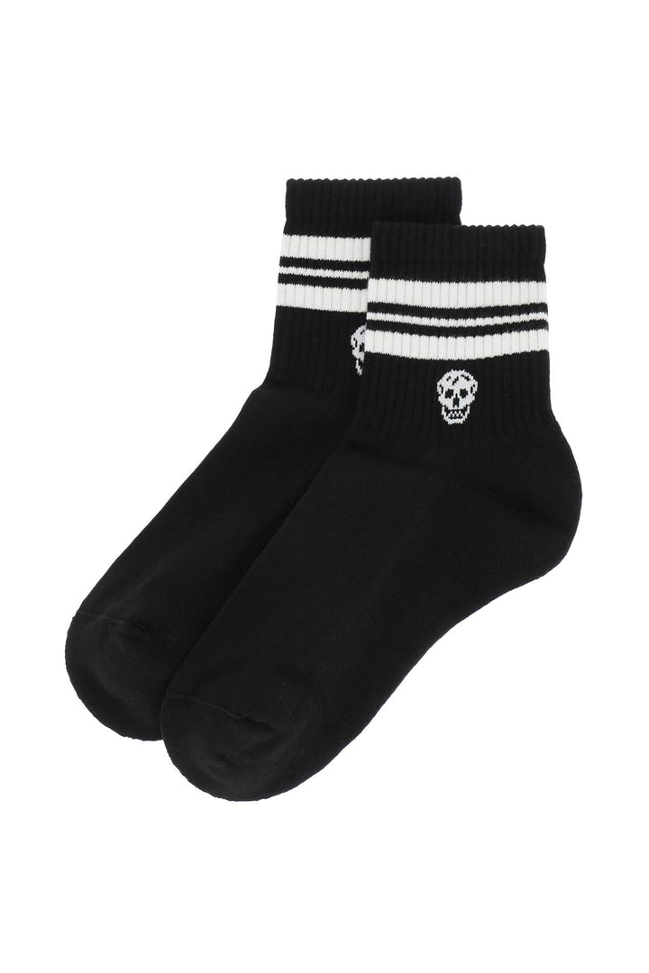 Stripe Skull Sports Socks