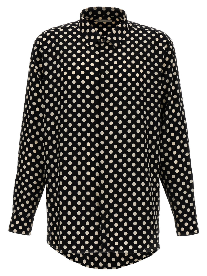 Polka Dot Shirt Shirt, Blouse White/Black