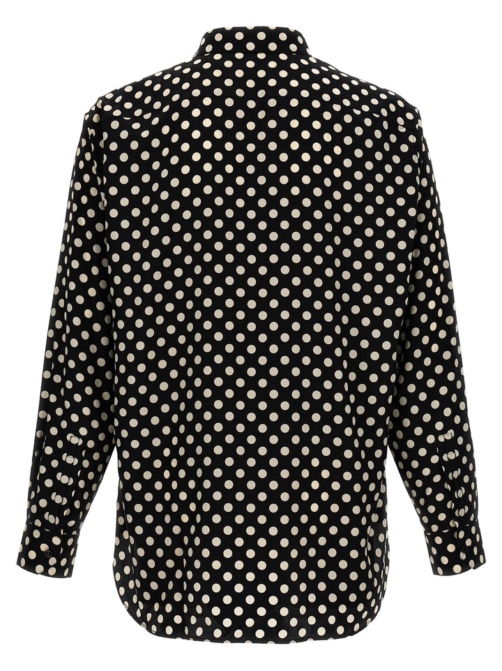 Polka Dot Shirt Shirt, Blouse White/Black