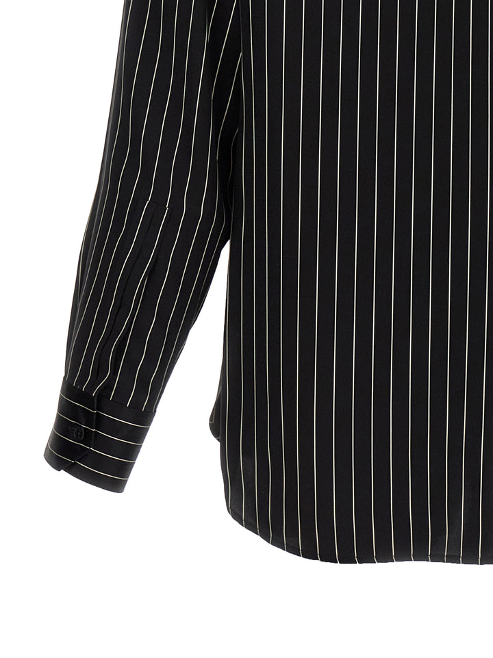 Striped Shirt Shirt, Blouse White/Black