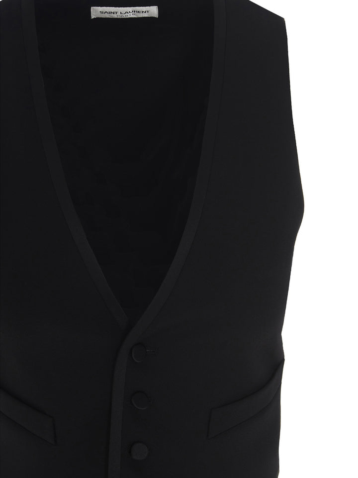 Short Tuxedo Gilet Black