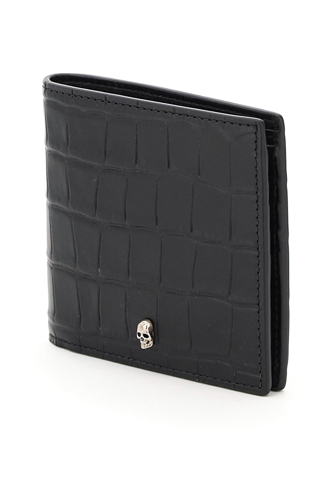 Croco Embossed Bi Fold Wallet