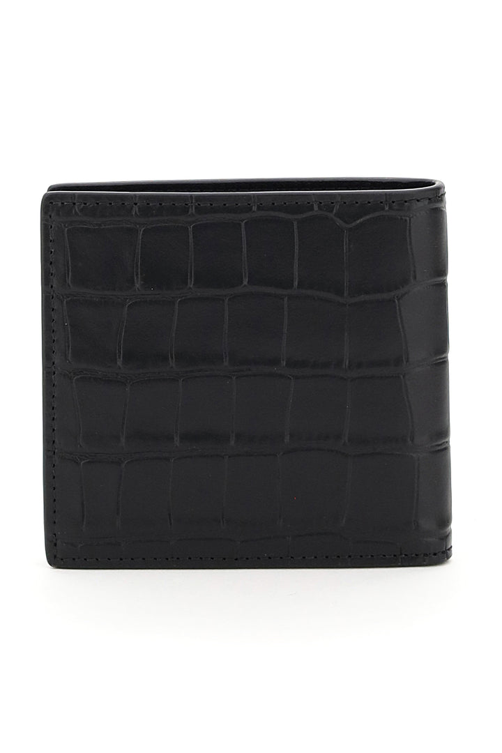 Croco Embossed Bi Fold Wallet