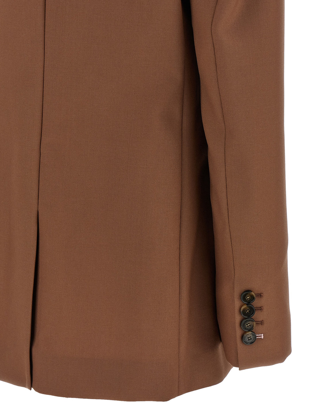 Stella Mccartney Single-Breasted Wool Blazer BlazerS - Brown | c3e3f2a1575718e28e13f84e96f606b64c209b7f