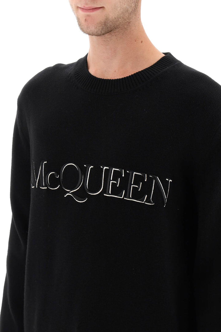 Sweater With Logo Embroidery