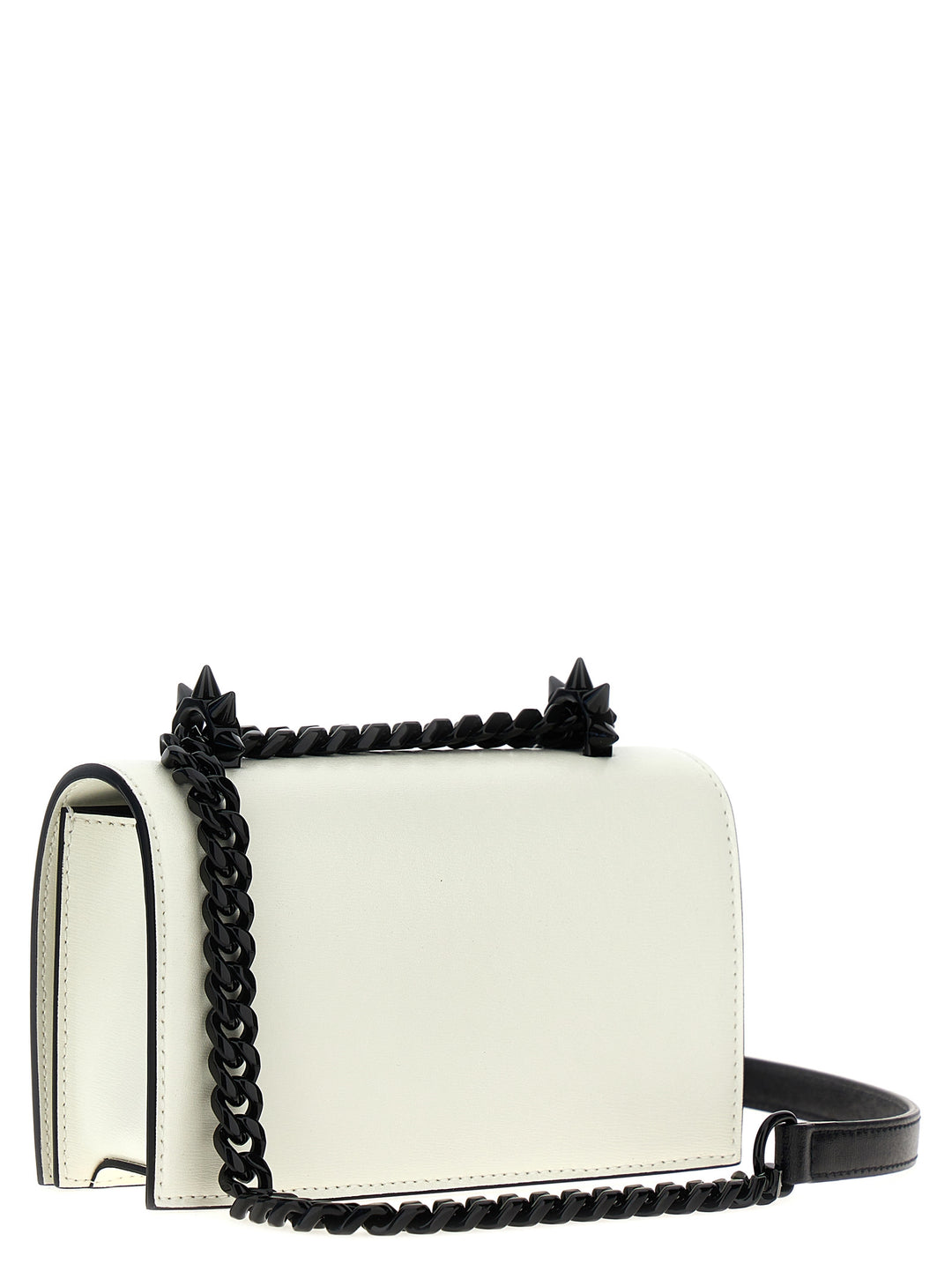 Mini Jewelled Satchel Shoulder Bags White/Black