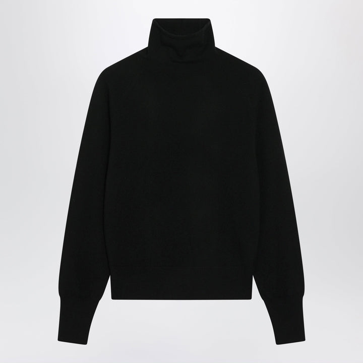 Almada Label Black Farra Turtleneck Sweater In Cashmere