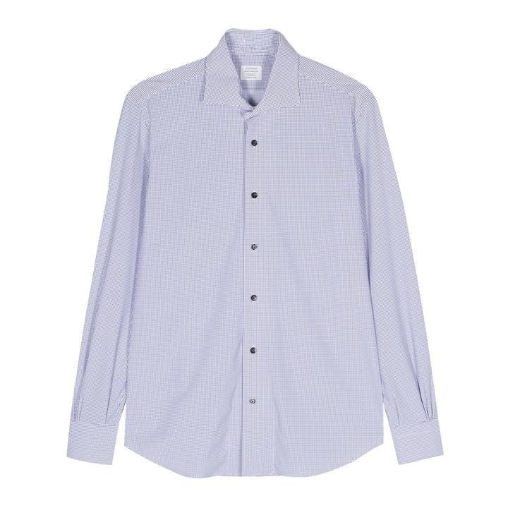 Mazzarelli Shirts - White, Blue | 7234d10c9236e98be564caf30814e6e74b386b86