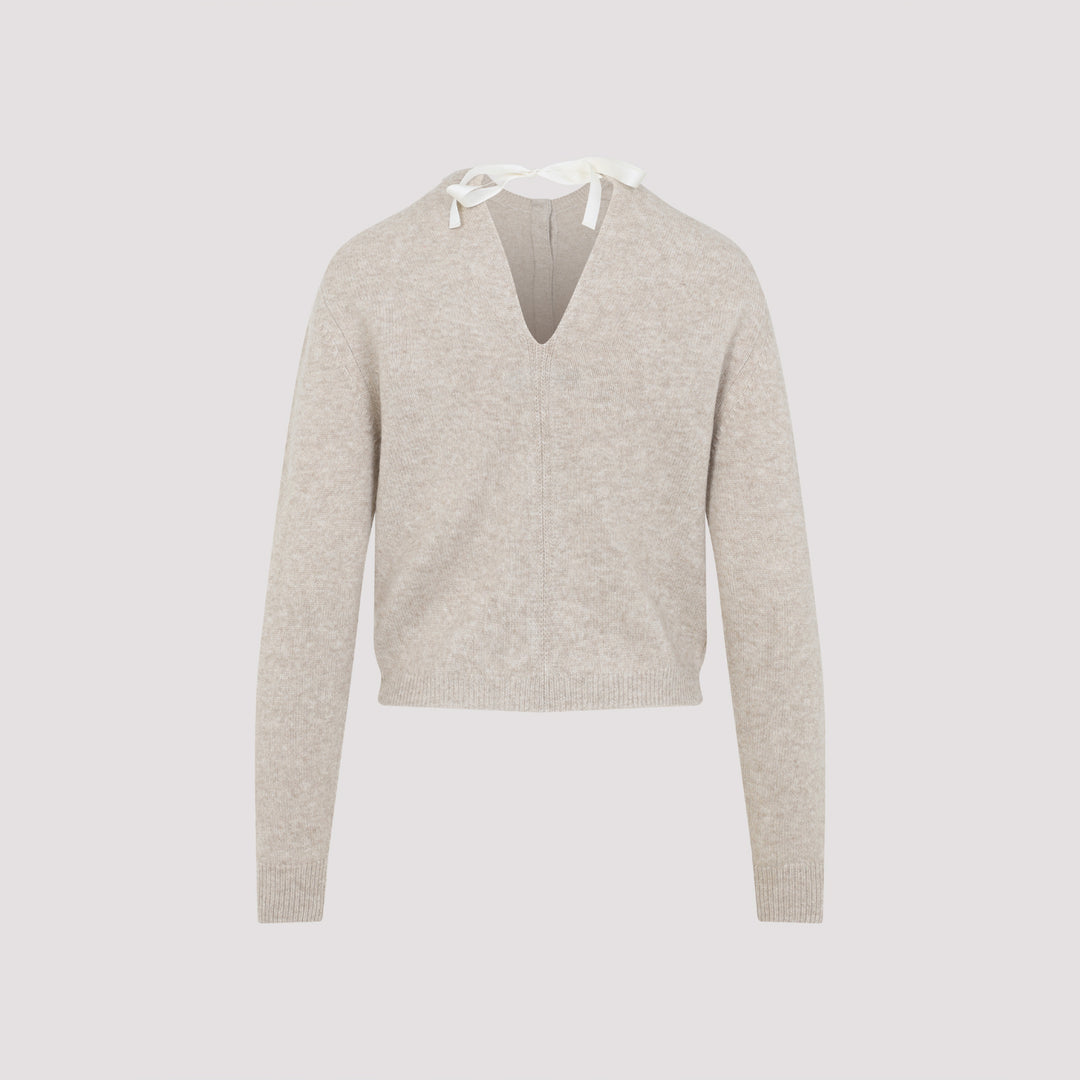Carven Cardigan - Nude & Neutrals | 3f1c6eb3c290c4ab72a527368bc5c25cb27174b1