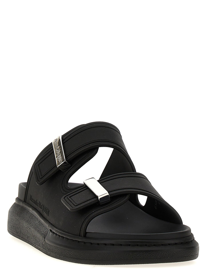 Mcqueen Rubber Sandals - Black | a4fdd830bae076aee38024b3d8a0f7d66fc5d28b