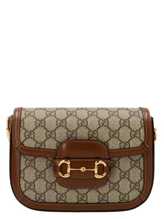 Gucci Horsebit 1955 Shoulder Bags Beige