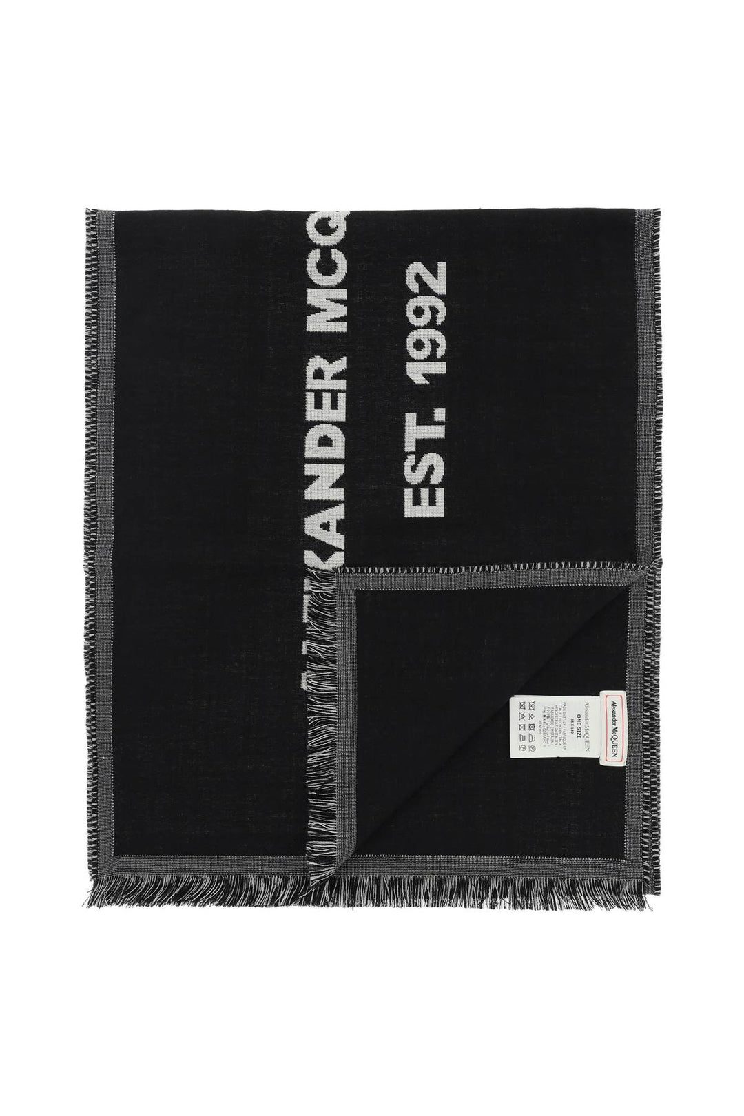 Mcqueen Graffiti Oversized Scarf