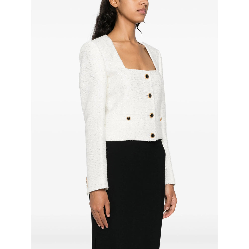 Alessandra Rich Jackets - White | e7bcad68880de4e29f7cdf50015beb580bd13ed1
