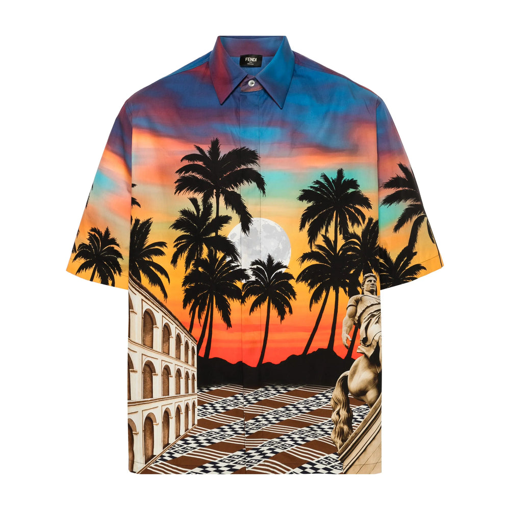 Fendi Shirts - Blue, Orange | 1d327ef1af2c9a7cf0041d7eb598b2d1275497ab
