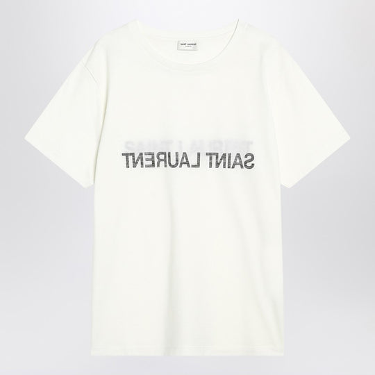 White Cotton Crew-Neck T-Shirt