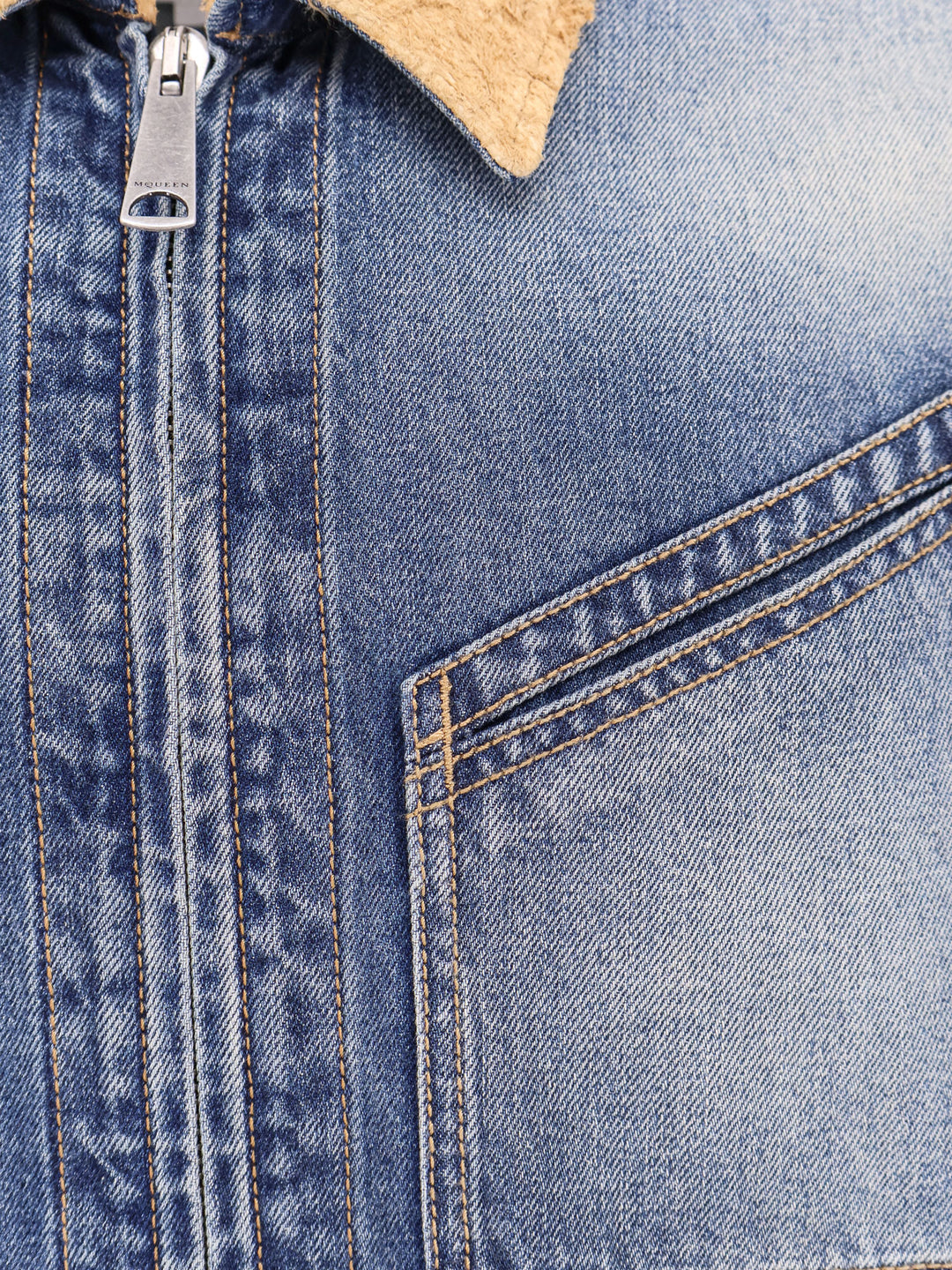 Alexander Mcqueen Jackets - Blue and green | d7569588fef186585d47843fa28ceb939c683a87