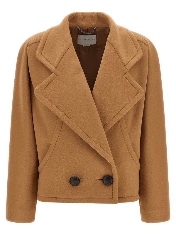 Double-Breasted Coat Coats And Trench Coats Beige