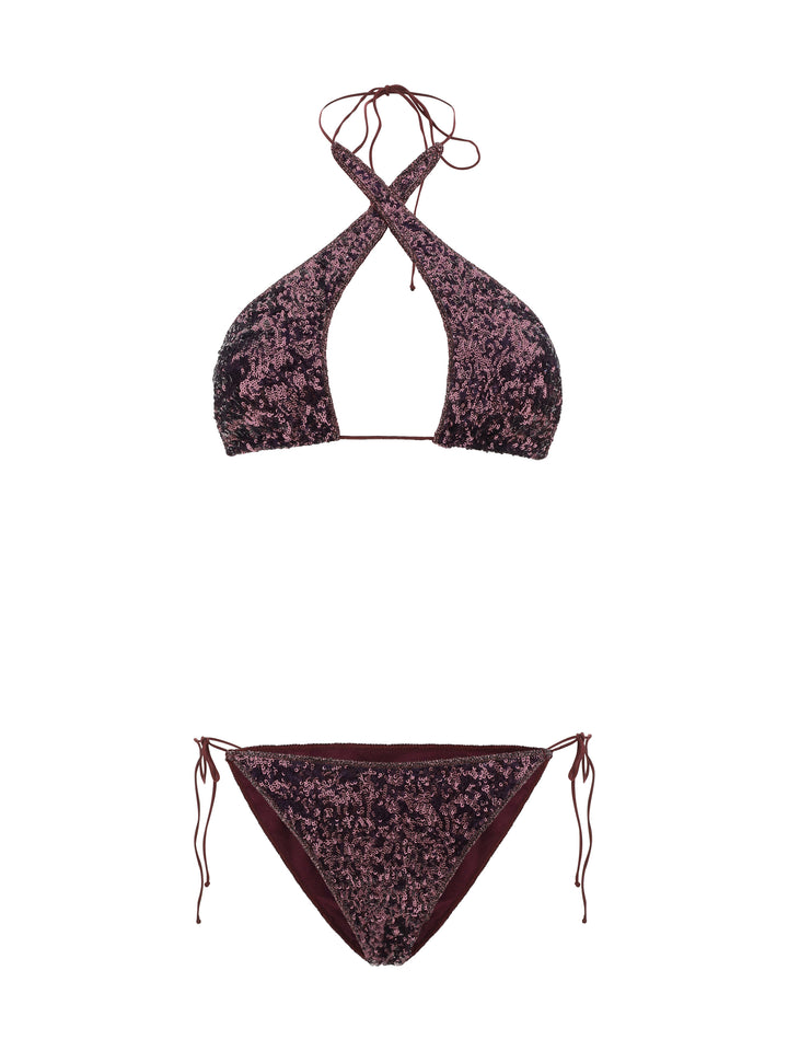 PAILLETTES CROSSED BIKINI