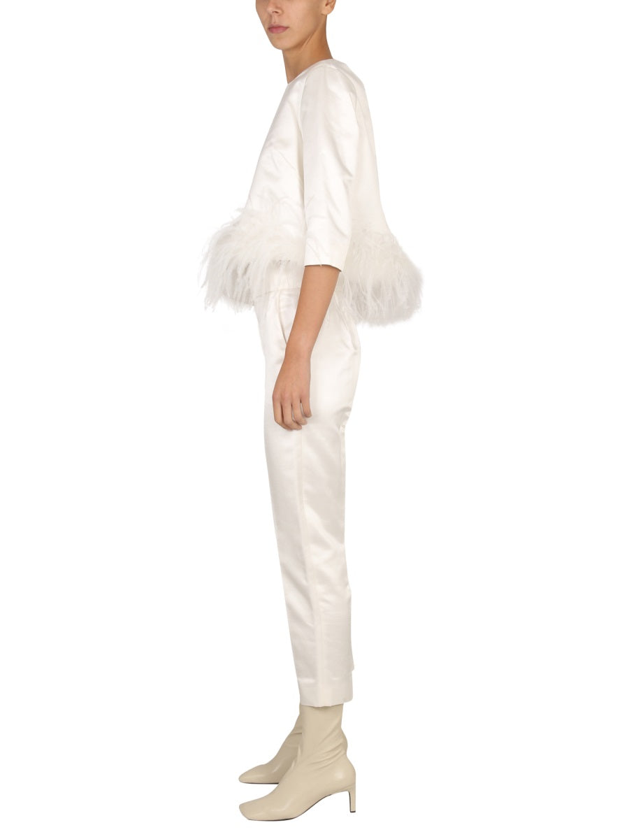 Max Mara Pants - White | 9b8d22f4c088ad1aab8bb916a9521294bb27a39d