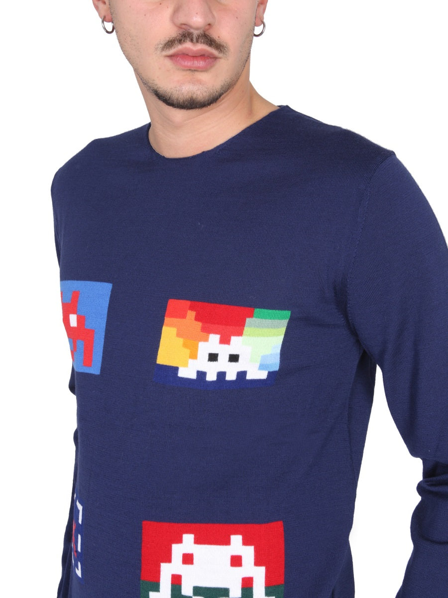 Comme Des Garçon Shirt Sweaters - Blue | Wanan Luxury