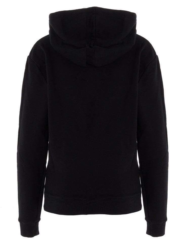 Logo Print Hoodie Sweatshirt Black