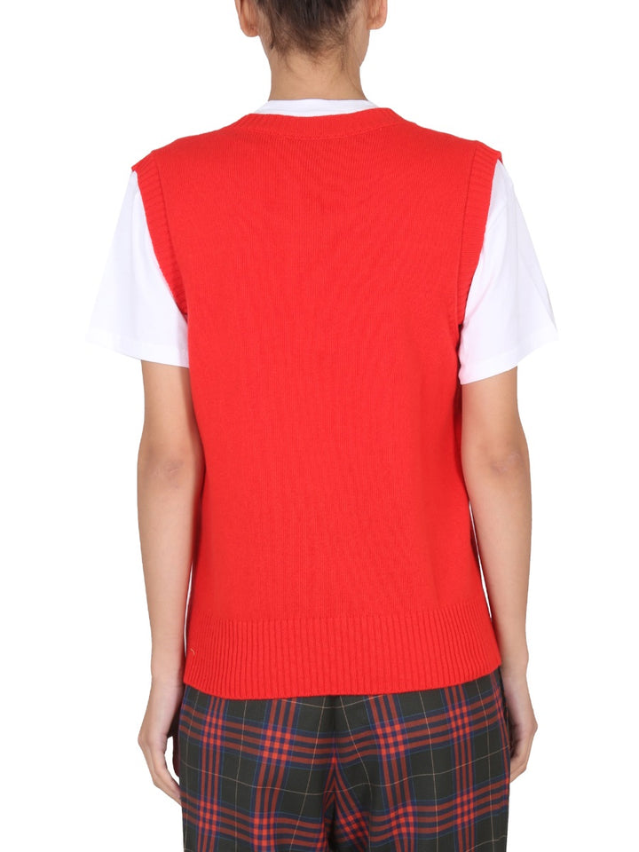 CORMIO Gilet - Red | Wanan Luxury