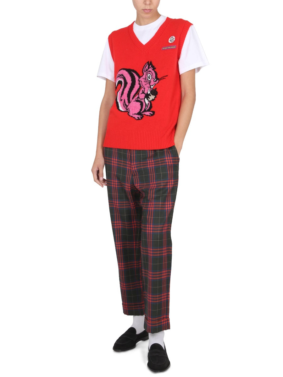 CORMIO Gilet - Red | Wanan Luxury