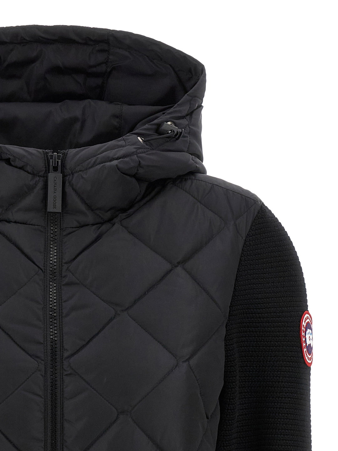 Canada Goose Hybridge® Quilted Knit Puffer Jackets - Black | 7e97ba680b2d921294fdad87ae9e95ef1592d82e