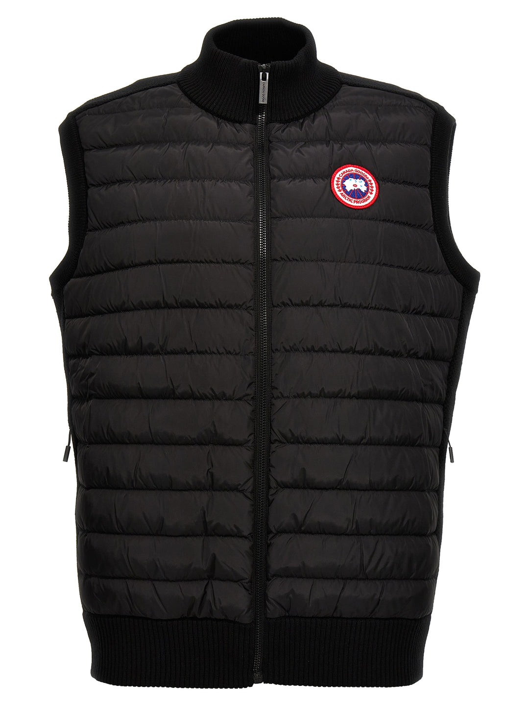 Canada Goose Hybridge® Quilted Kniknit Gilet - Black | abb482f61bbd1f82d72fd1c1c09e513362120056