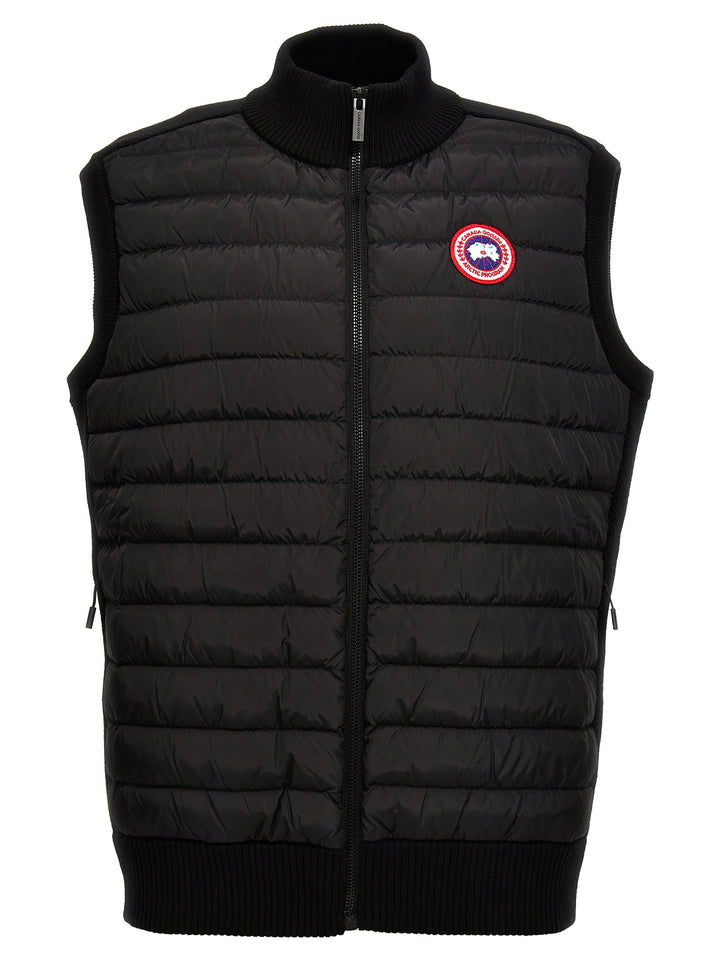 Canada Goose Hybridge® Quilted Kniknit Gilet - Black | abb482f61bbd1f82d72fd1c1c09e513362120056