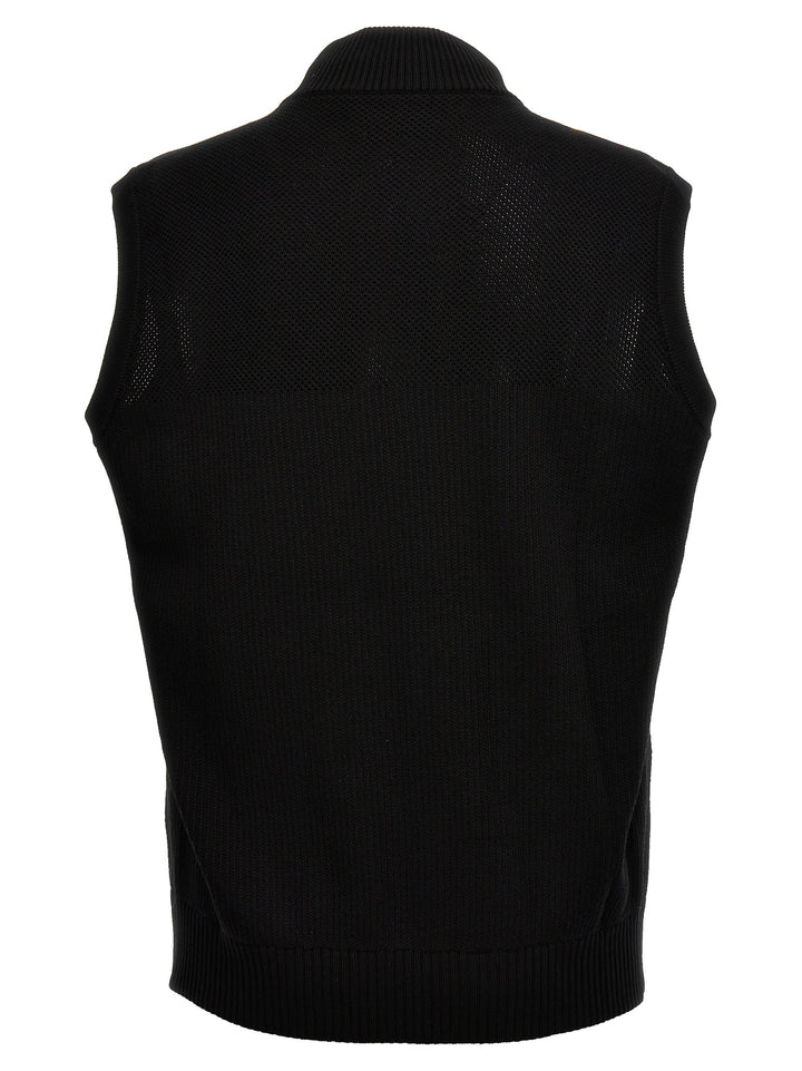 Canada Goose Hybridge® Quilted Kniknit Gilet - Black | 0b1a708dec120d02d0755bf63d61e818eed1ad56