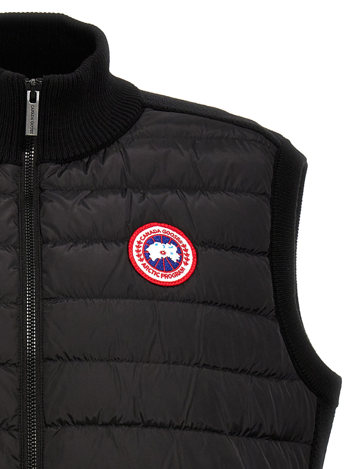 Canada Goose Hybridge® Quilted Kniknit Gilet - Black | e293c1b5143b37a9bd8e477a750011081cc988ea