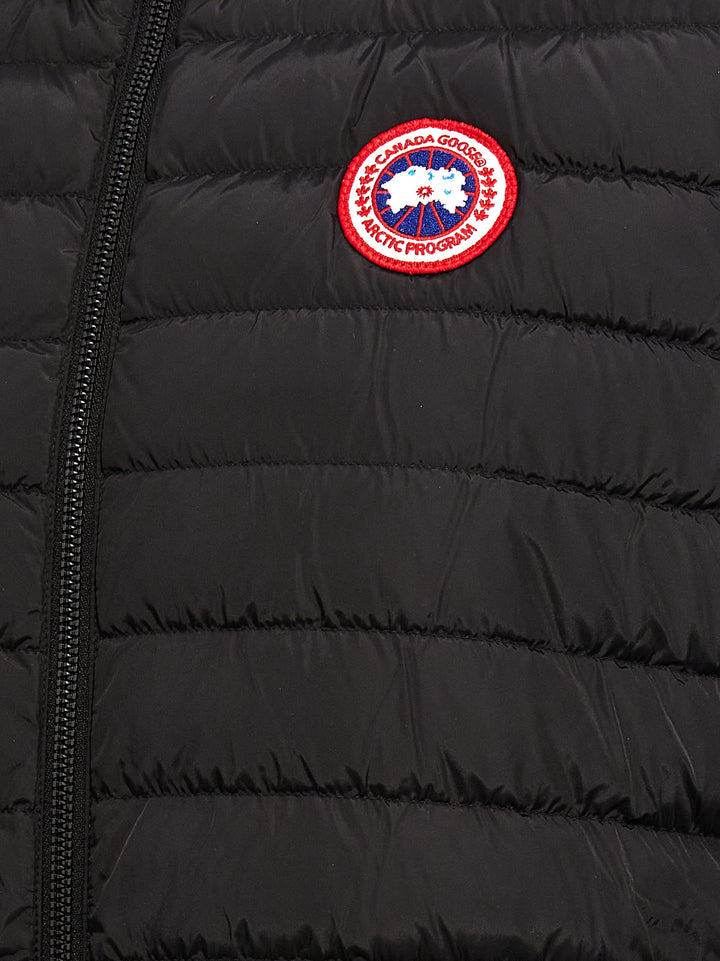 Canada Goose Hybridge® Quilted Kniknit Gilet - Black | cf6324f387573045678a0a1063aa1b08fff5068a
