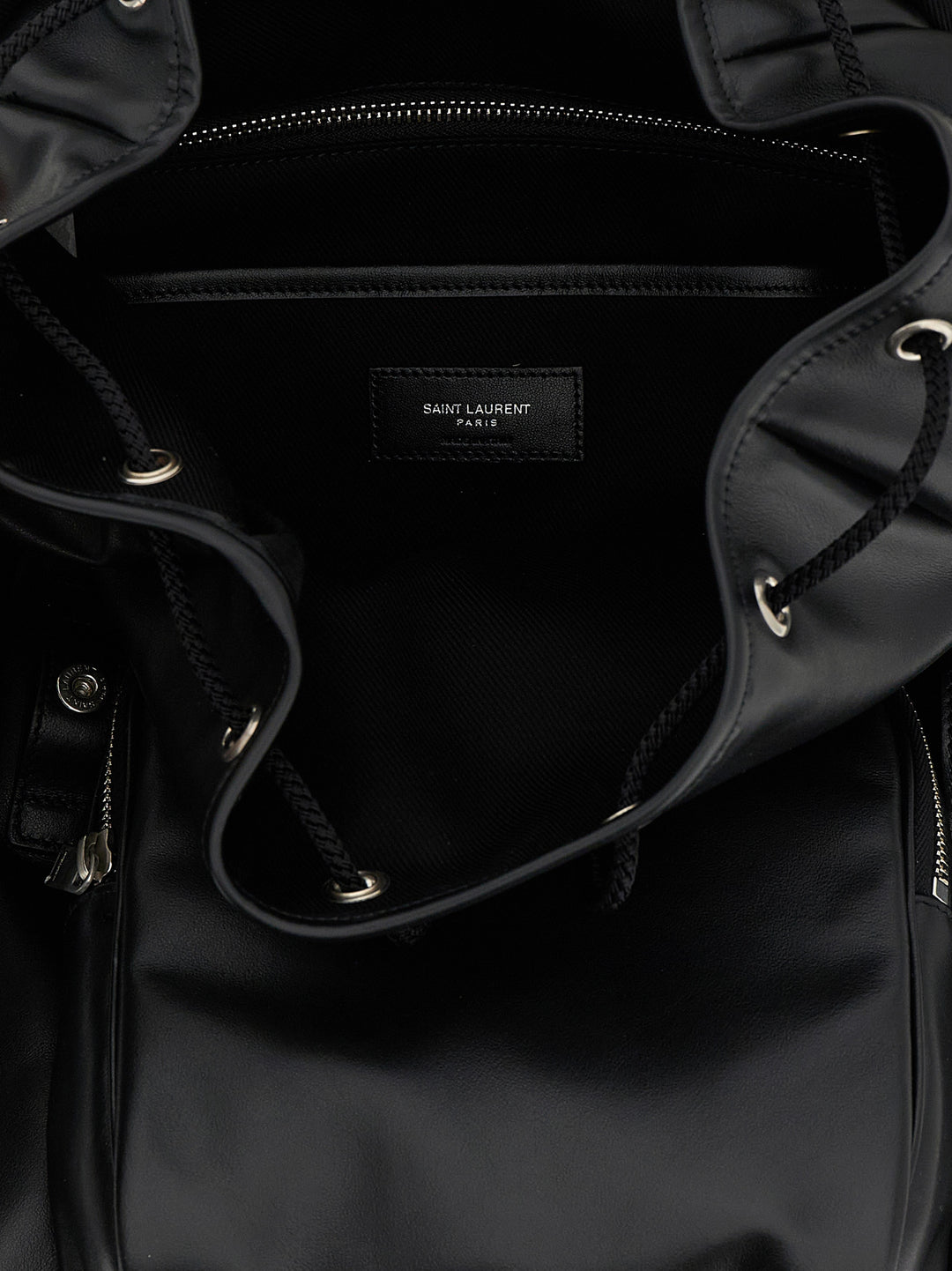 Saint Laurent Leather Backpack Backpacks & Travels - Black | fc8c6f255273e3ec5d0332ea2ae4743c086e1764