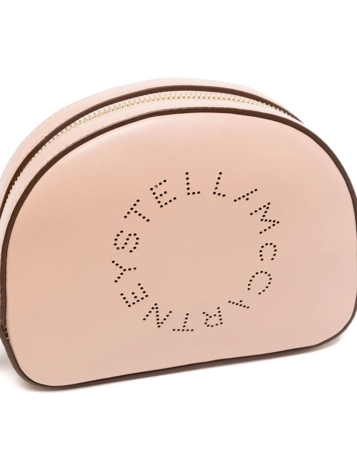 Make-up bag with perforated logo