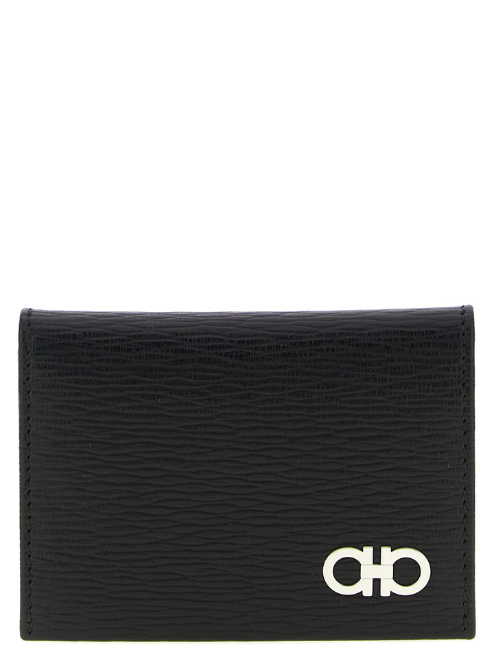 Ferragamo Revival Gancio Wallets and Card Holders - Black | 59542b9387cb019019cd2c0ca037aa25cf685624