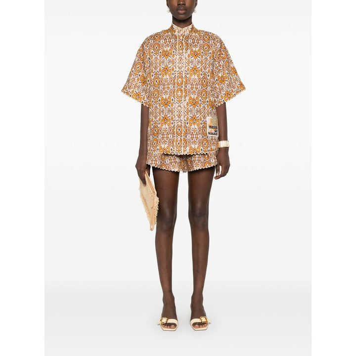 Zimmermann Shorts - Orange, Brown | a367348bd81d6528e31218b475281dc7ad922436