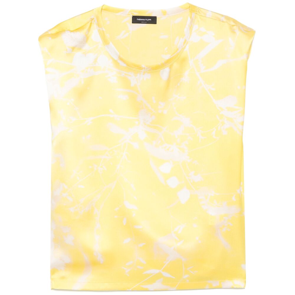 Fabiana Filippi Tops - Yellow, White | 21c60a481c32d65e3f334611295e1fc6a9f5fc96