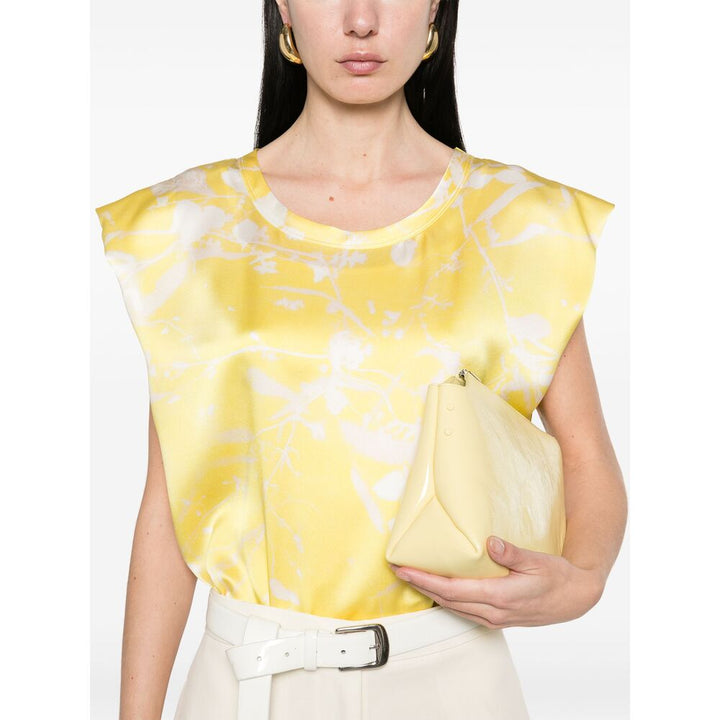Fabiana Filippi Tops - Yellow, White | 69cc6f323d4853f909a7e4b2745011e4728e59b7