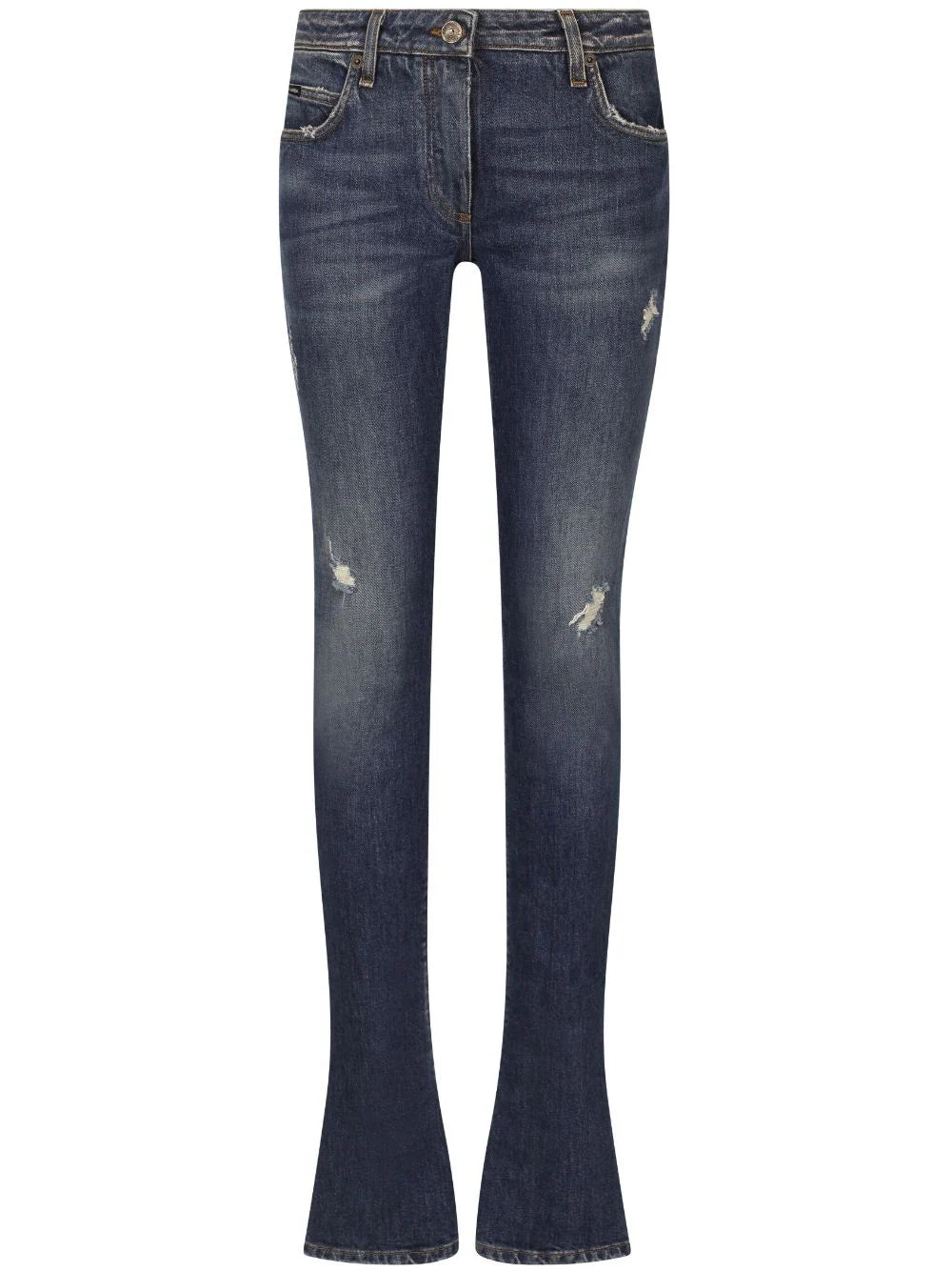 Mid-rise slim-fit jeans