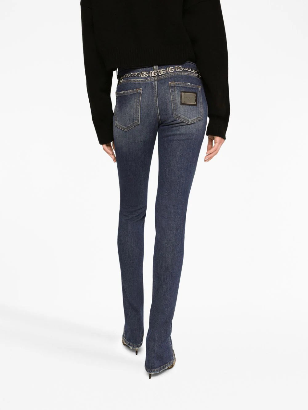 Mid-rise slim-fit jeans