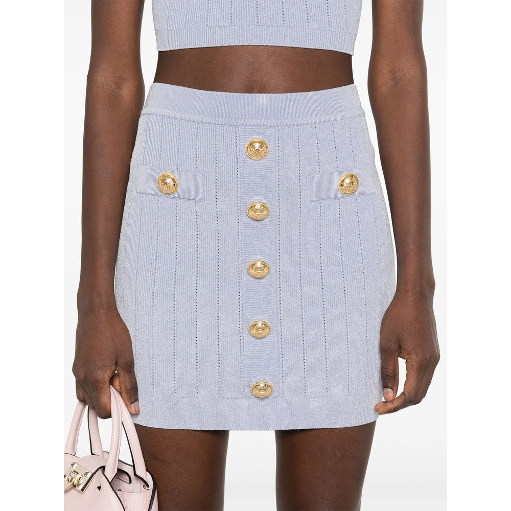 Balmain Skirts - Blue | c2c4ca9ca9ea352a88c35eaa333eb593a7b71297