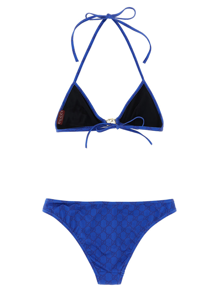 Gucci Incrocio Gg Beachwear - Blue | 9542ce54fda5d06e96e3423e623cc6af3924ad0b