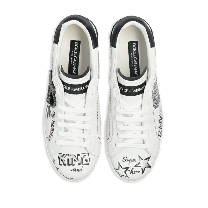 Dolce & Gabbana Sneakers - White, Black | 40562ea92548d9615cedd1904d938061b41a2773