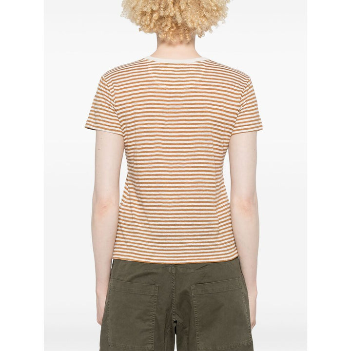 Frame T Shirts - Brown, White | 8486c849c17eaf32faeb87cd5c3d4bbf67b884f6