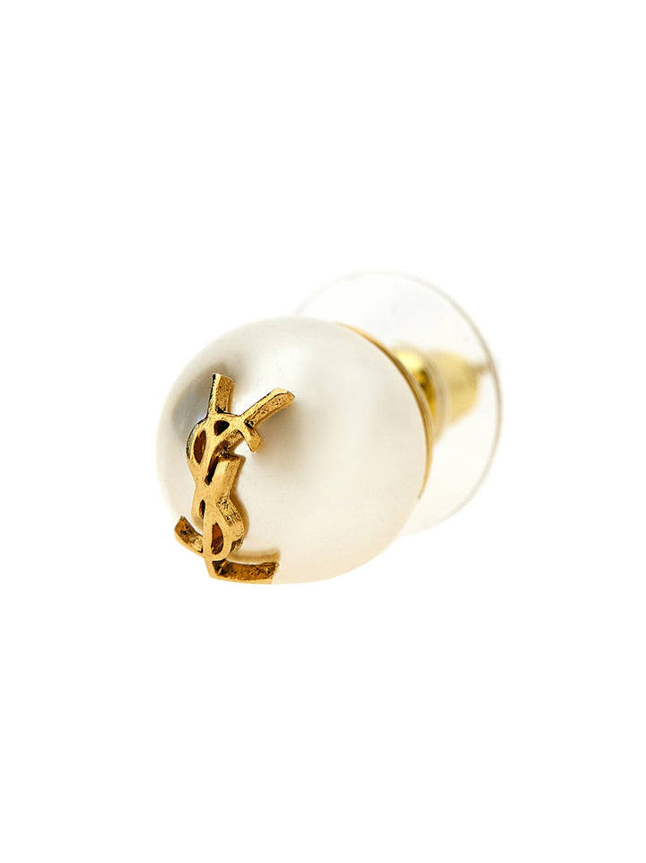 Saint Laurent Asymetrique Perle Jewelry - White | a382db638d13a82ac229b60e0cffad6f151dba5a