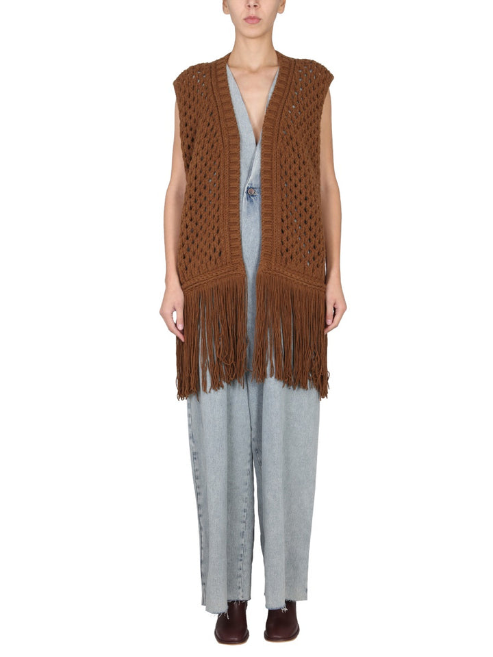 Alysi Gilet - Brown | Wanan Luxury