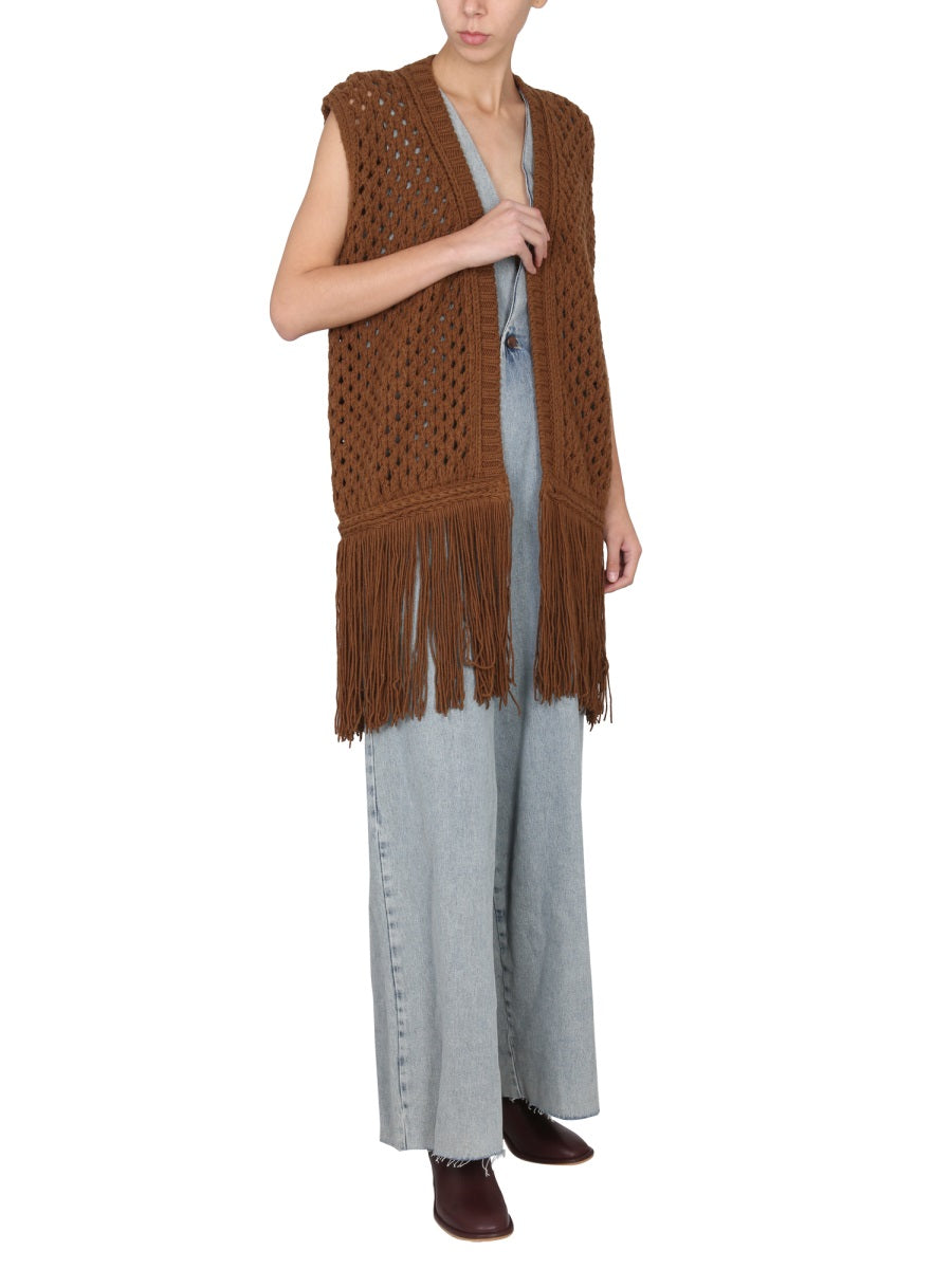 Alysi Gilet - Brown | Wanan Luxury
