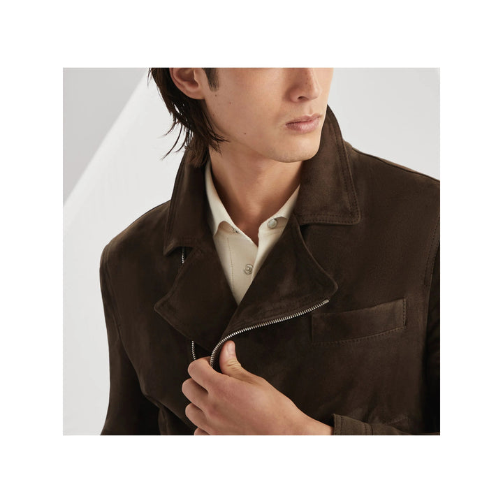 Brunello Cucinelli Leather Outerwears - Brown | 4a1c179121adabe60ca09aabe4cb6a7530ff6bb3